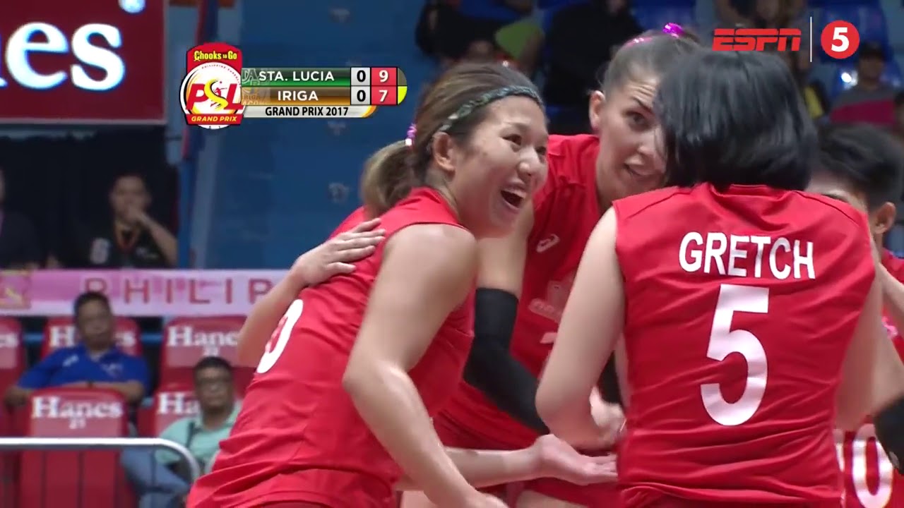 Sta  Lucia vs  Iriga City  Chooks to Go PSL Grand Prix 2017 - YouTube