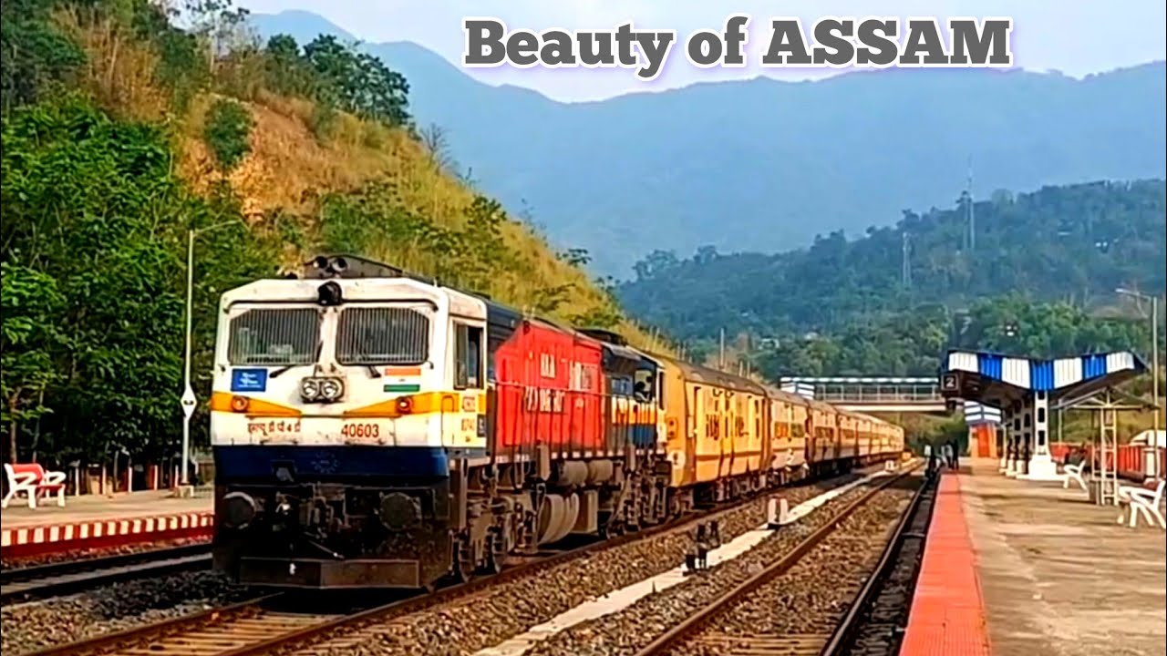 Spotting 6G Engine on the Hills - A Picturesque Location + Kanchanjungha Express 