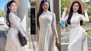 Collection Áo Dài Áo Dài Mỏng Gợi Cảm Vietnam Traditional Dress