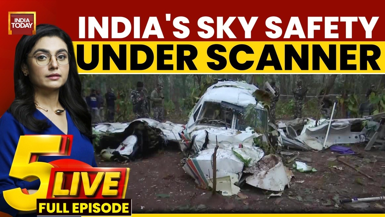 DGCA Staff Shortage, Lucknow NEET Murder & Noida Techie Death Case: 5Live With Sonal Mehrotra Kapoor