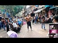 Shirtless bodybuilder in sarojini nagar market  fitmanjeet