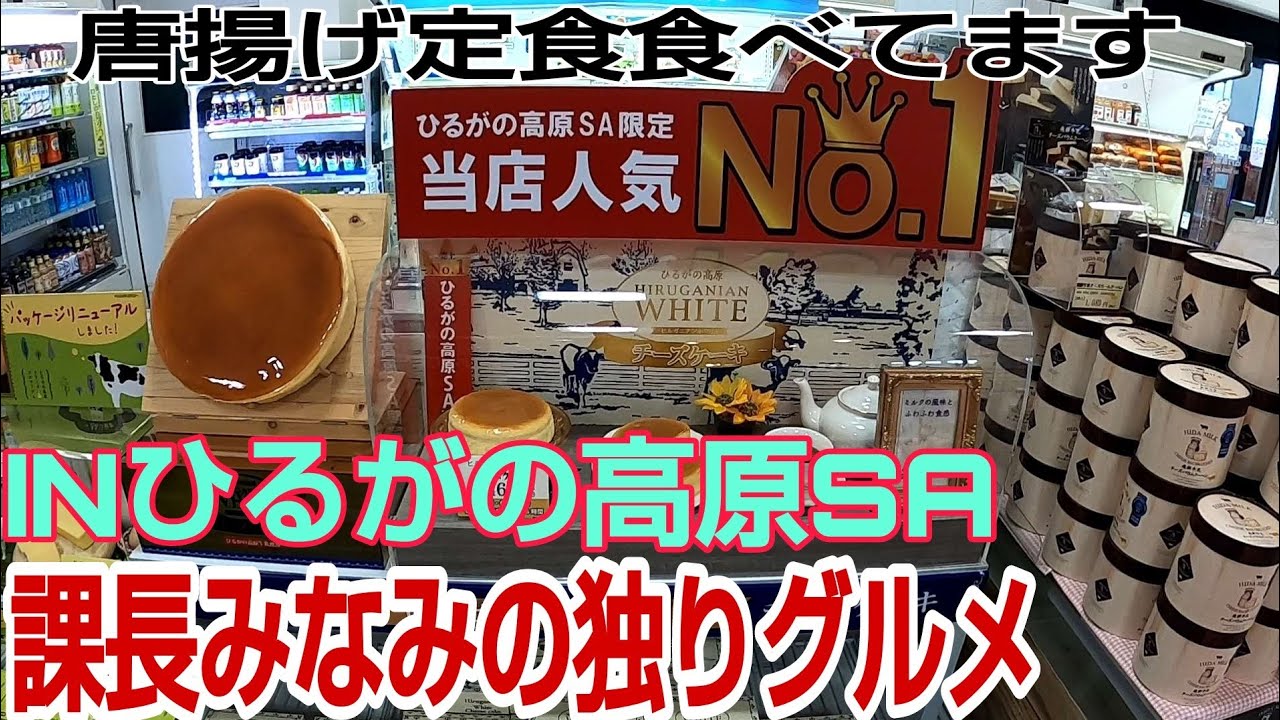 課長みなみの独りグルメ Inひるがの高原sa 唐揚げ定食食べてます Youtube