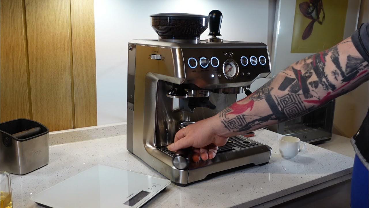 Sage Barista Express auf neue Kaffeebohne einstellen YouTube