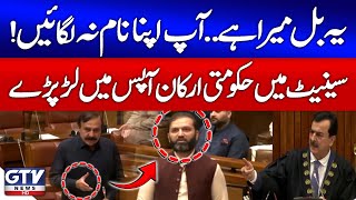 Yeh Bill Mera Hai! | Govt Senators Clash in Senate | Senator Afnan VS Azam Nazeer Tarar | GTV News