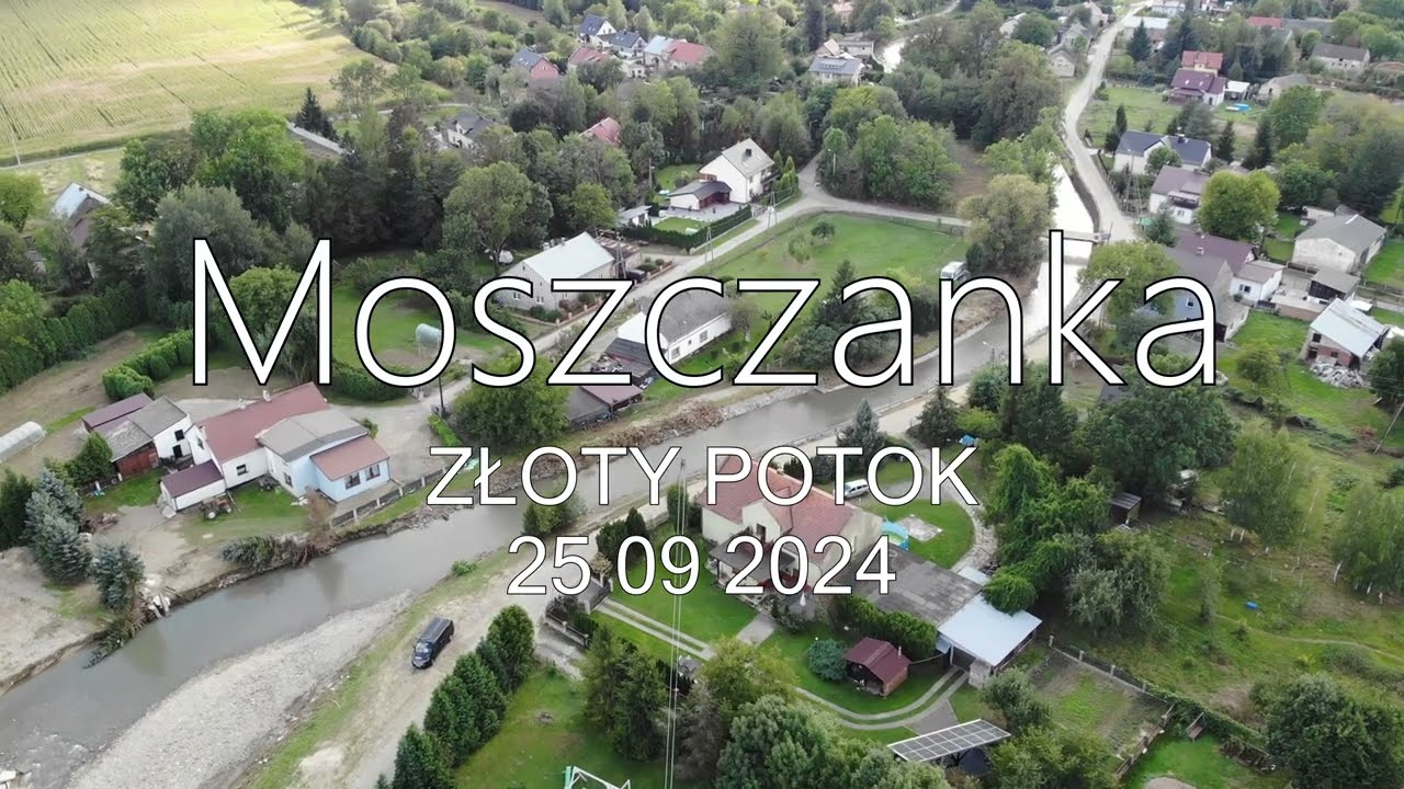Moszczanka - lot nad rzeką Złoty Potok