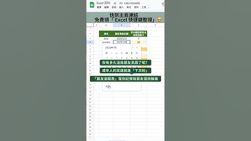 Google 試算表 朋友追蹤表 - Excel 百科
