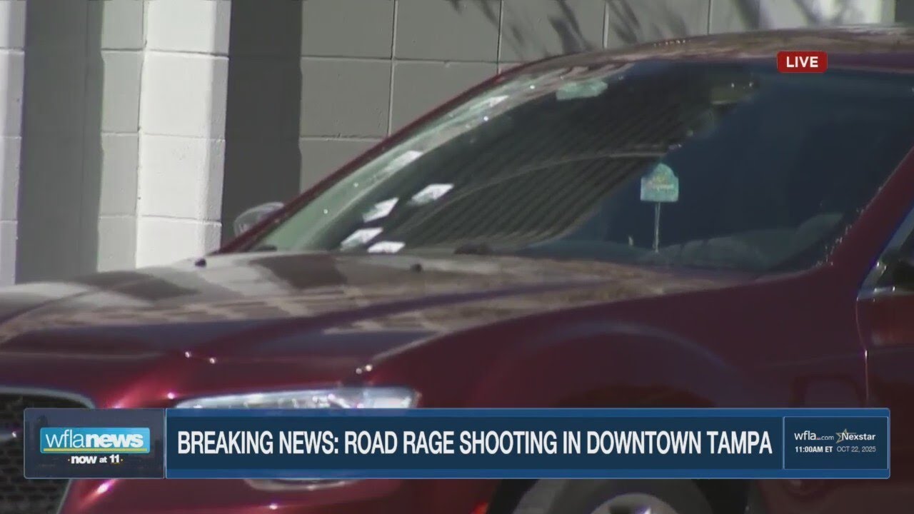 Shots fired during apparent road rage incident in downtown Tampa: police