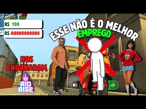 ESSE NÃO É O MELHOR EMPREGO??😱 FOMOS ENGANADOS/ RIO RISE RP #riorise #gta #gameplay