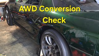Mitsubishi 3000gt FWD to AWD Conversion Part #7 and she is done, well almost! 3000gt Awd Conversion Test