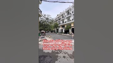Khu nhà phố đẹp sang trọng ngay ngã Tư Ga, đường rộng 12m thông