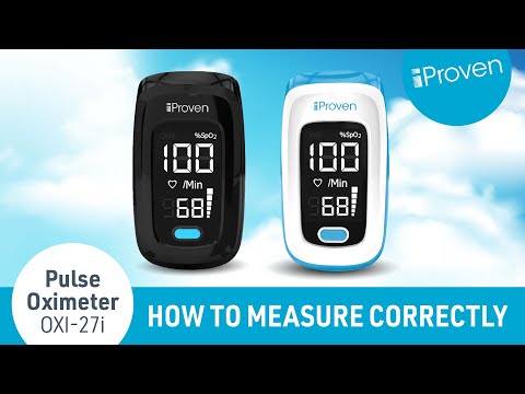 iProven Pulse Oximeter - How to use - OXI-27iBL & OXI-27iWH