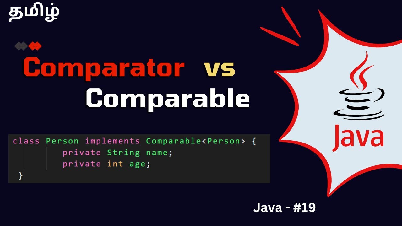 Comparator vs Comparable in Java | Interview Question - YouTube