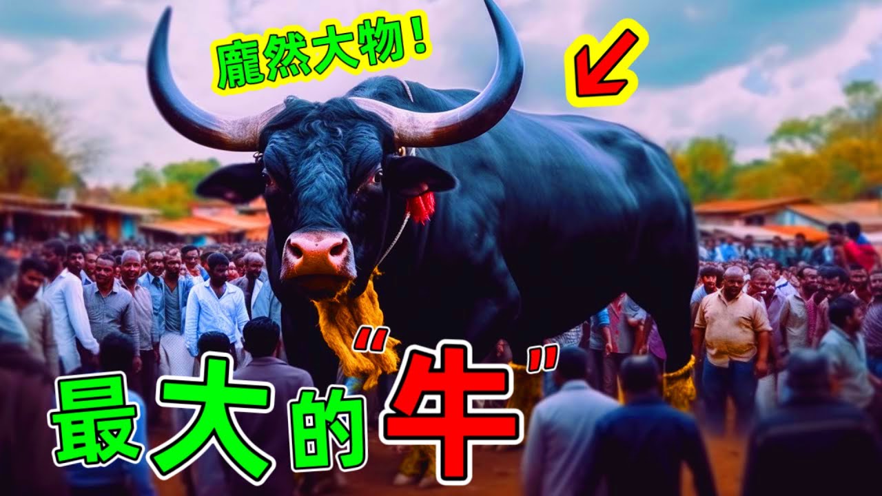 世界最大的牛，原來這才是傳說中的「巨牛」大象在面前就是個弟弟