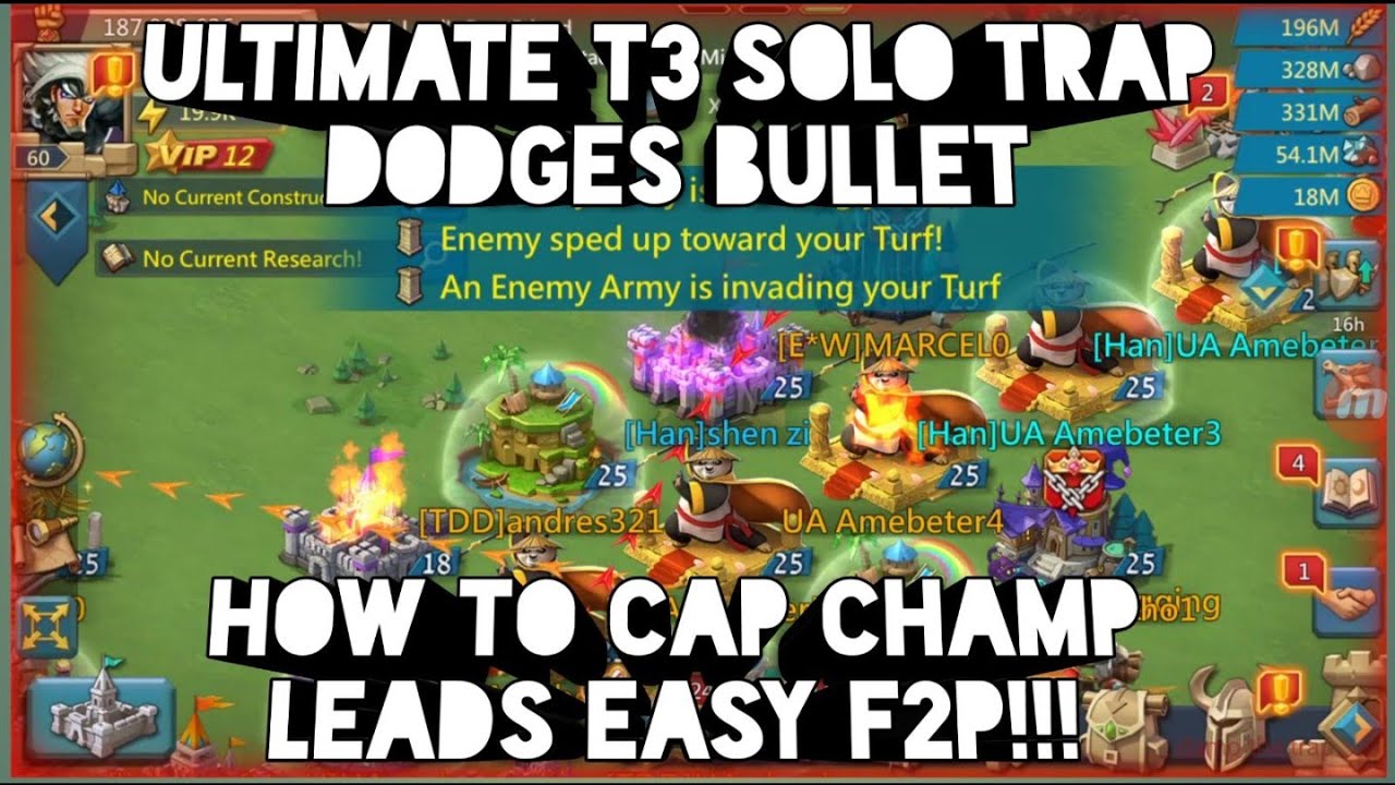 Trap guide. Lords mobile trap. lords mobile trap t 2- t 4.