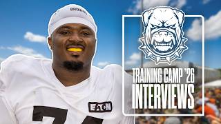 Joel Bitonio speaks with 2x Pro Bowler Elgton Jenkins | Training Camp Interviews