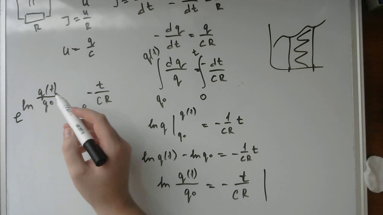 время разряда конденсатора - YouTube