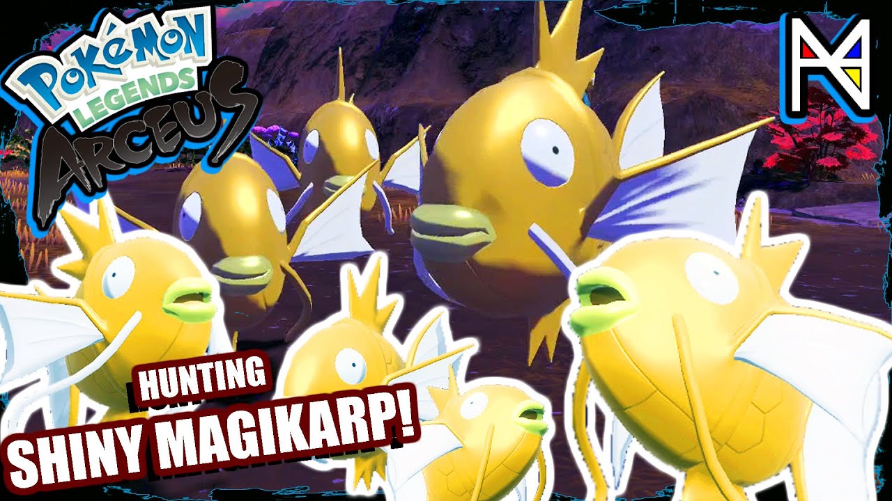 Pokemon Legends Arceus - Shiny Hunting for Magikarp - YouTube
