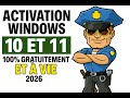 ACTIVER WINDOWS 10 11 OFFICIELLEMENT GRATUITEMENT