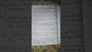 marketing communication important questions sem4 of bcom 2 year