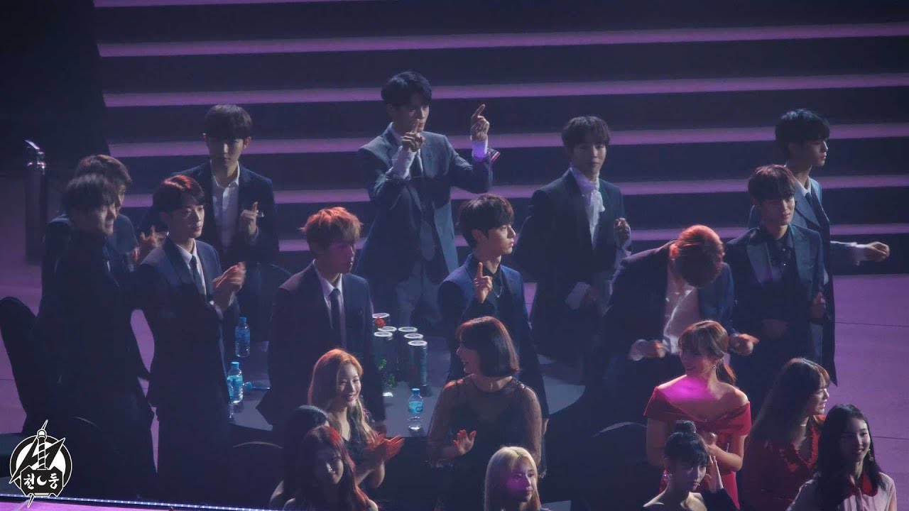 190115 워너원, 트와이스 [4K60P] '수상 관람 및 축하' Wanna One, TWICE Fancam @2019 서울가요대상 By 천둥