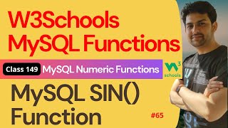 MySQL Functions | MySQL Numeric Functions - MySQL SIN() Function #65 | 149. W3Schools SQL Functions Wealth