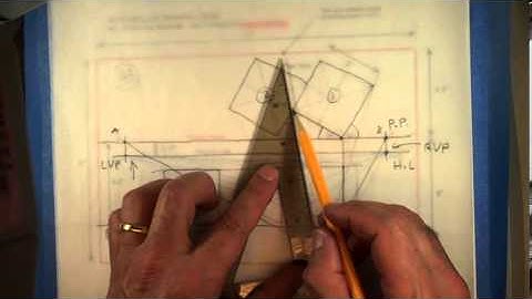 Perspective high horizon line - Two cubic modules