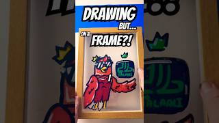 😳 Drawing on a Frame?? The Trick That Amazed My Brain #art #shorts
