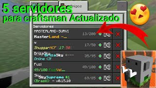 top 5 mejores servidores para craftsman Actualizado:craftsman online
