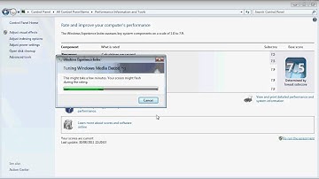 Windows experience index.