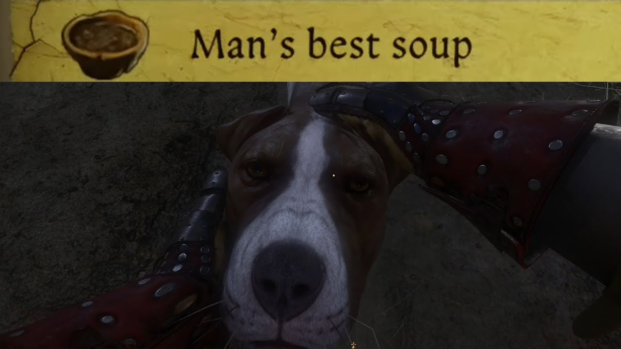 Kingdom Come Deliverance 2 Eating Mutt!