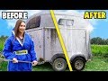 HORSE FLOAT MAKEOVER! I Equestrian cleaning transformation