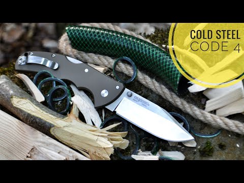 Нож Cold Steel Code 4 Clip Point тест / test