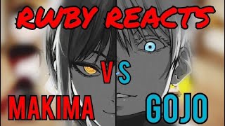 [RU]RWBY react to Gojo VS Makima (Jujutsu kaisen VS Chainsaw Man) DEATH BATTLE @badateverything2870