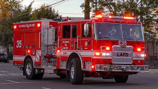 LAFD *NEW* Engine 35 Responding