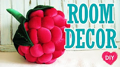 Wie Sie Nähen ein Kissen Himbeeren. Nette Zimmer eingerichtet. DIY.