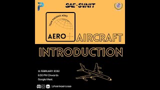 Aero+ Session 1:  Aircraft Introduction || SAE PHOENIX AERO, SVNIT