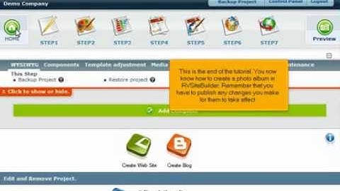 Creating a Photo Album in RVSiteBuilder