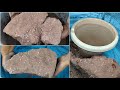 Asmr| New| Red dirt with white concrete| Water 💦 Crumbling| Satisfying
