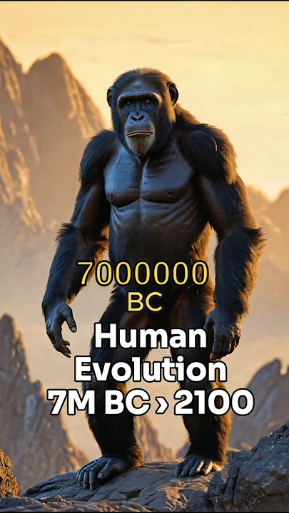 The Evolution of Human: 7 Million BC to 2100! (AI-Generated)