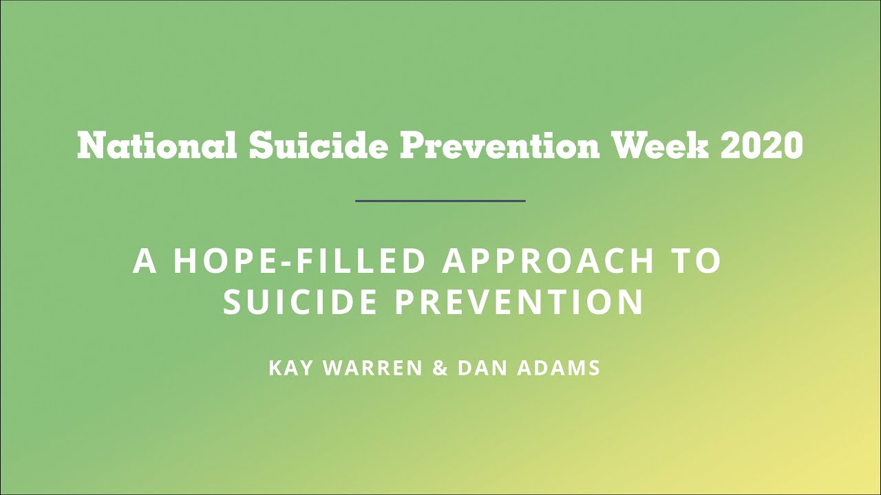 Hope-Filled Approach to Suicide Prevention