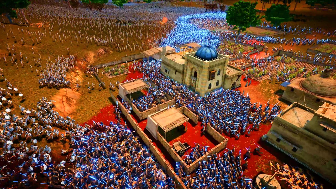 JEDI KNIGHTS, KRATOS & QUEENS ATTACK GREEK GLADIATORS | Ultimate Epic Battle Simulator 2 | UEBS 2