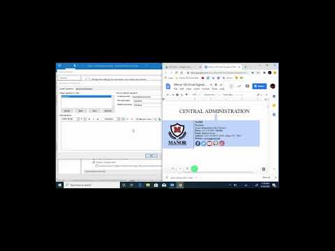 Creating your MISD Email Signature on a Windows Compute