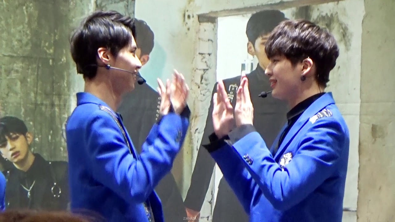 180125 WILD LOVE 치바릴리즈 업텐션 웨이 손바닥밀치기게임