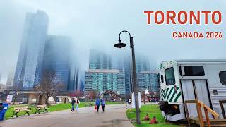 Toronto Rainy Day Walk in Spring 2026 | 4K Canada travel vlog