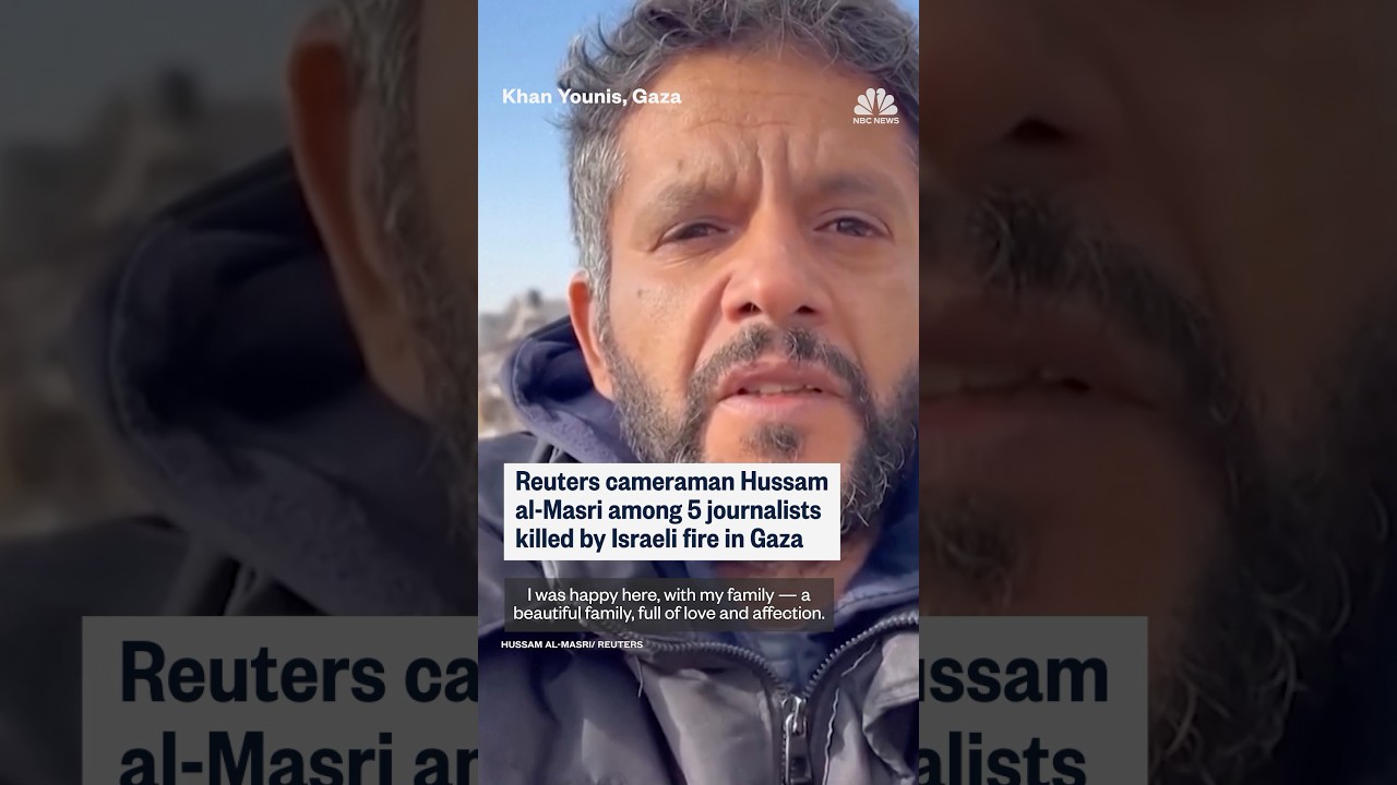Reuters cameraman Hussam al-Masri among 5 journalists killed by Israeli fire in Gaza