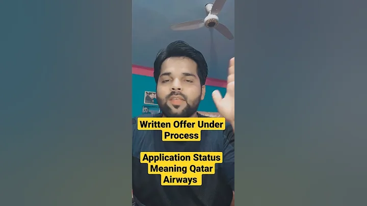Written Offer Under Process Application Status Meaning Qatar Airways