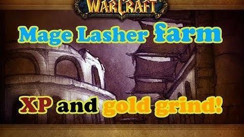 WoW Classic Dire Maul East  Mage AoE Lasher Farm for XP and Gold