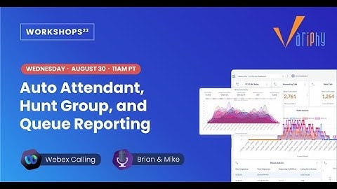 Auto Attendant, Hunt Group, and Queue Reporting