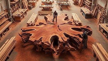 Transforming a 1000-Year-Old Tree Root into a Table: The Journey from Nature to a Masterpiece