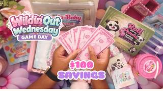 🦋Wildin’ Out Wednesday 🎲 Cash Stuffing | Game Day Fun | Mini Savings Games & $100 Pink Cash Savings🦋 screenshot 4